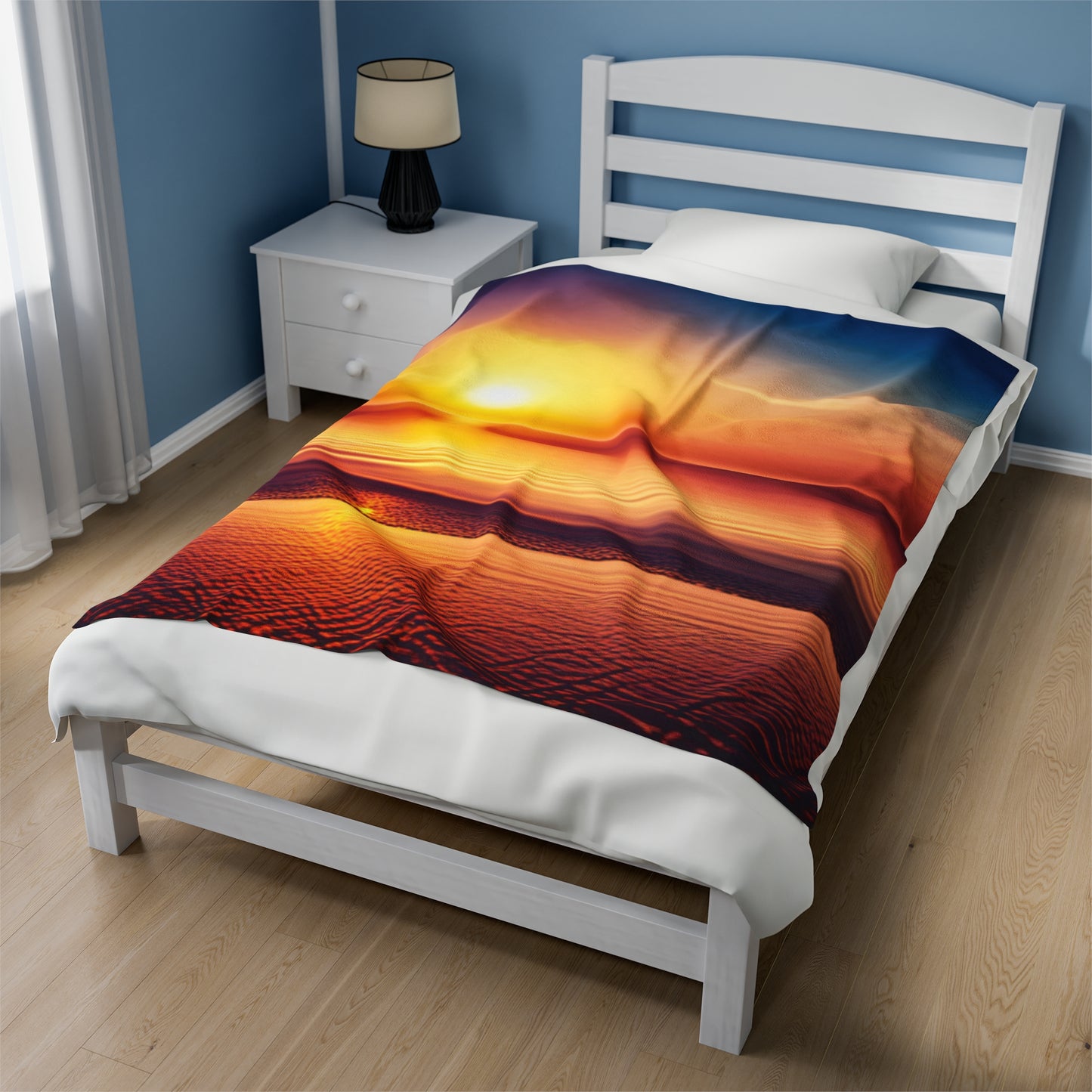 Velveteen Plush Sunset Blanket