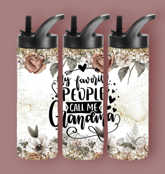 20oz Sublimation Tumblers - Favorite People Call Me Grandma