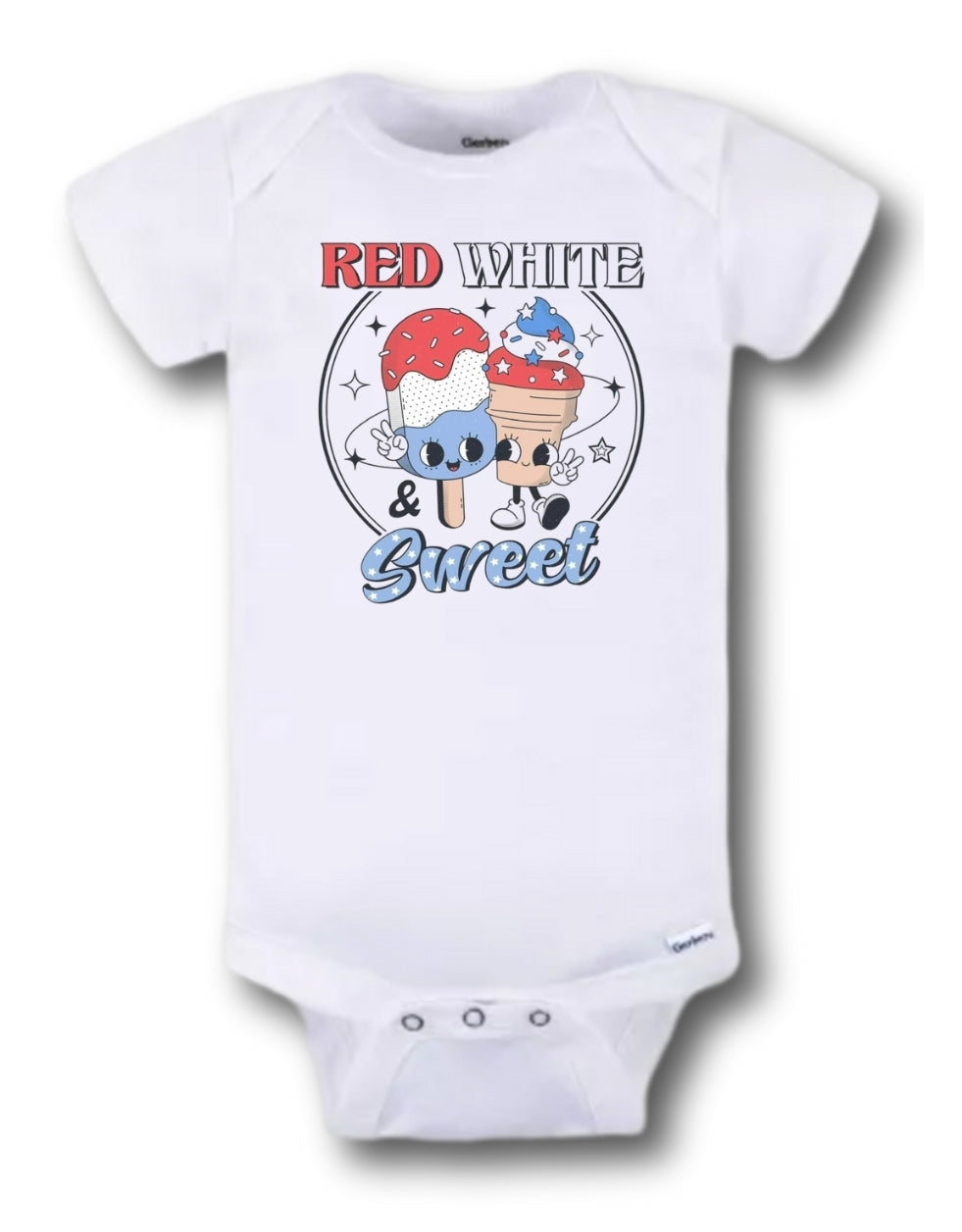 Red White Sweet Onesie
