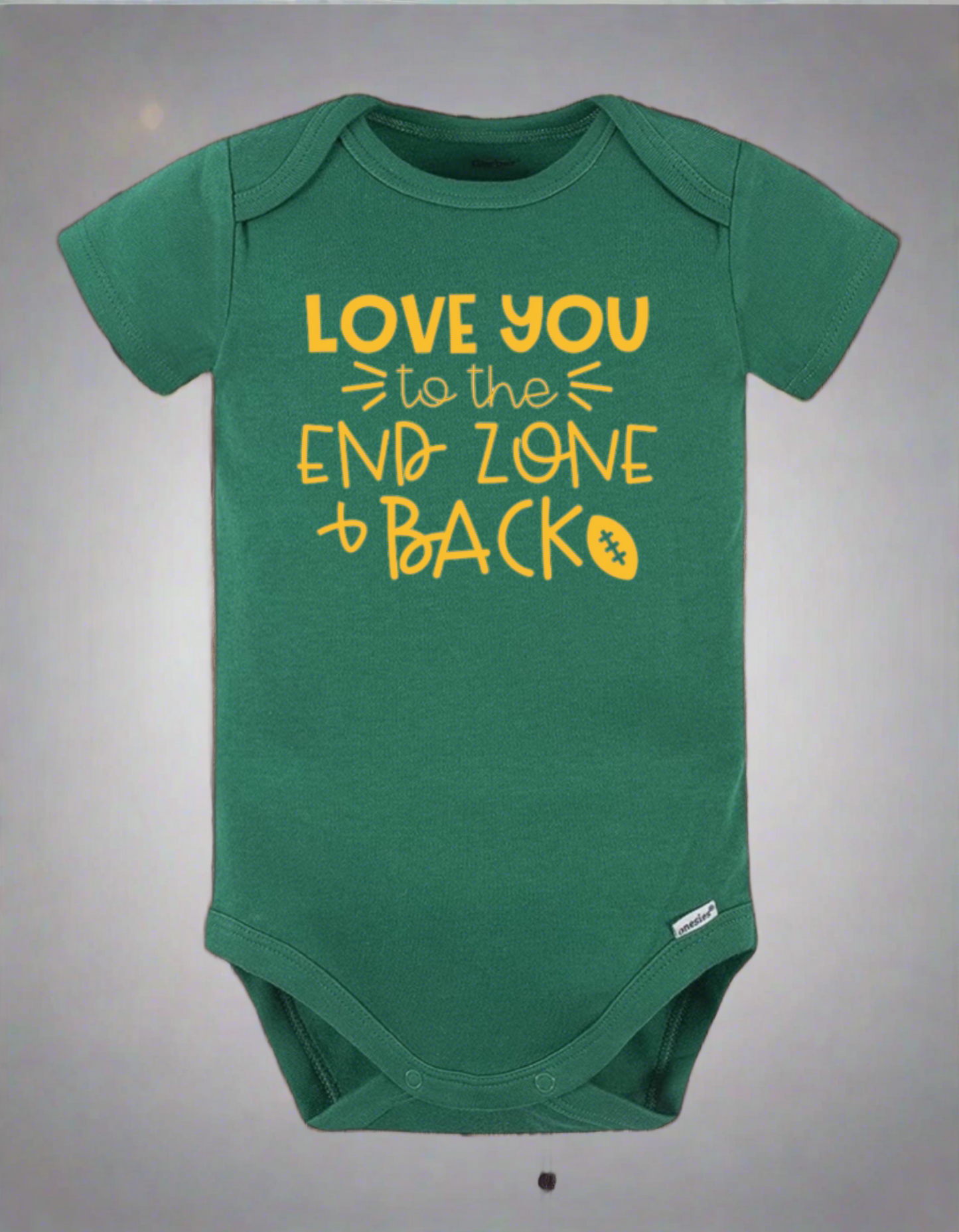 Love You To Endzone Onesie