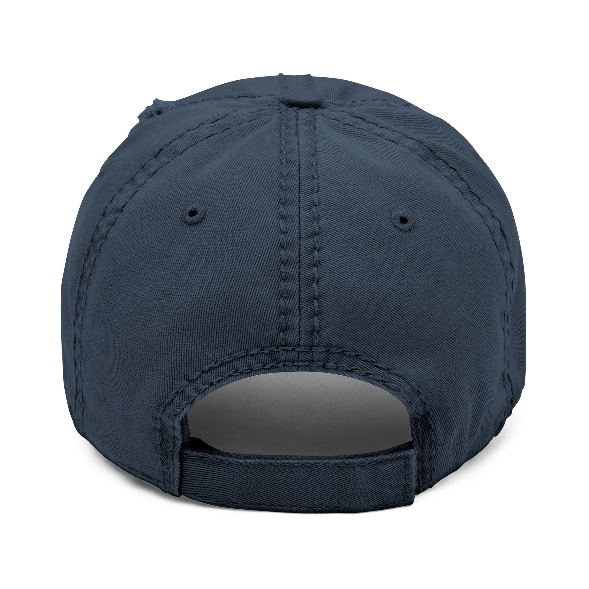 Messy Hair Don't Care - Distressed Embroidered Hat