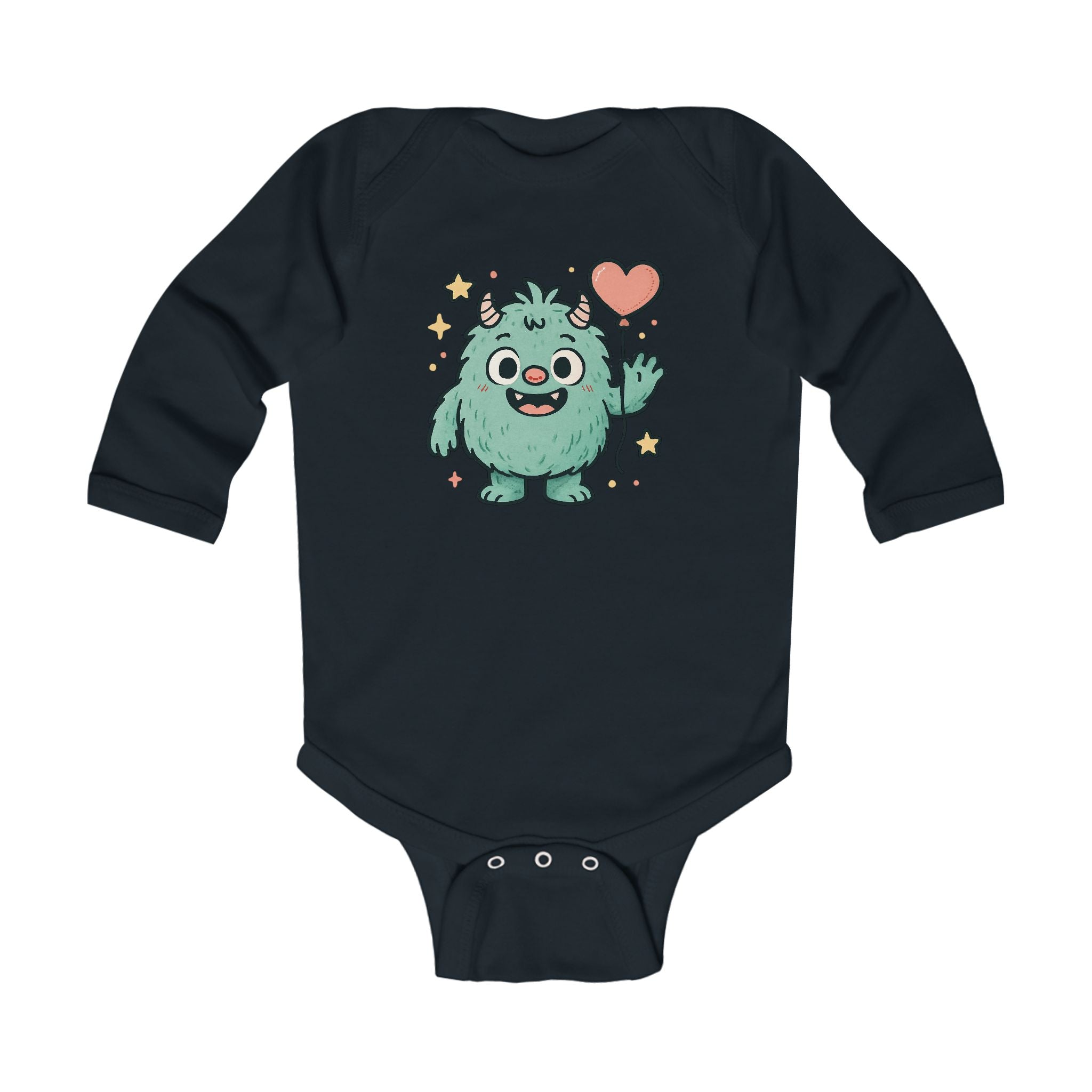 Cute Monster Infant Bodysuit, Baby Gift, Long Sleeve Onesie, Toddler Apparel, Unisex Baby Clothes, Baby Shower Gift