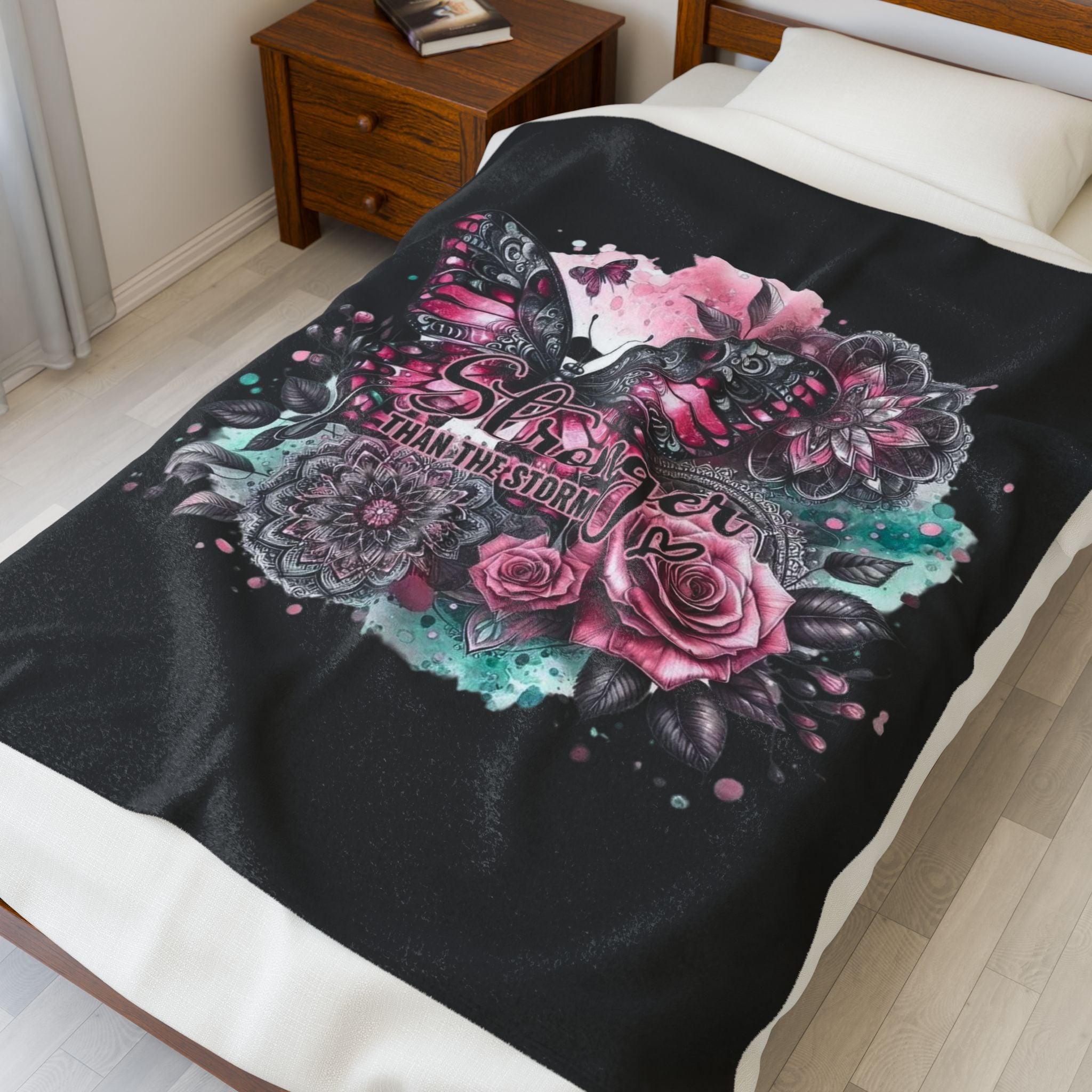 Stronger Than the Storm Plush Blanket