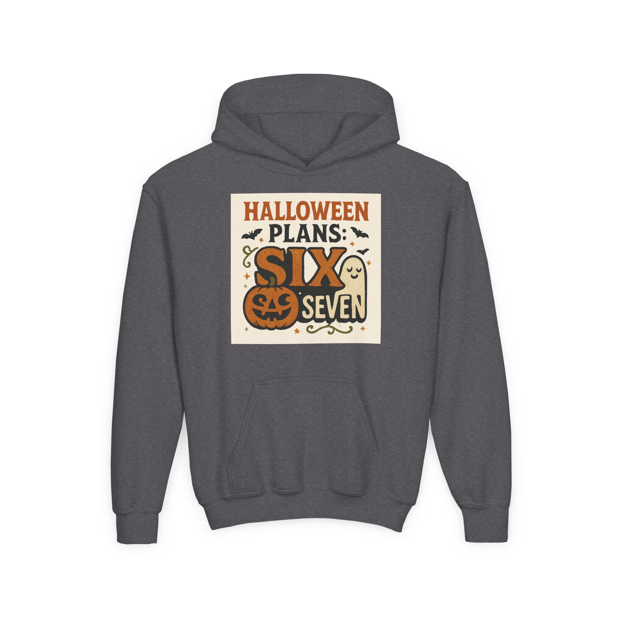 Halloween Youth Hoodie with Kangaroo Pocket