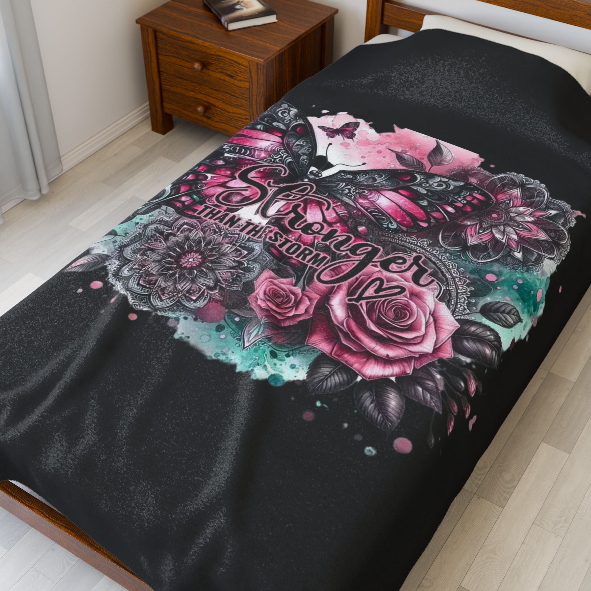 Stronger Than the Storm Plush Blanket