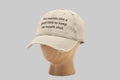 Keep my mouth shut - Distressed Embroidered Hat