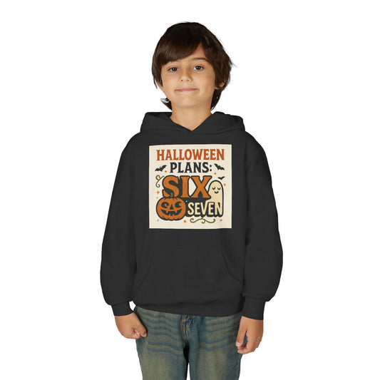 Halloween Youth Hoodie with Kangaroo Pocket