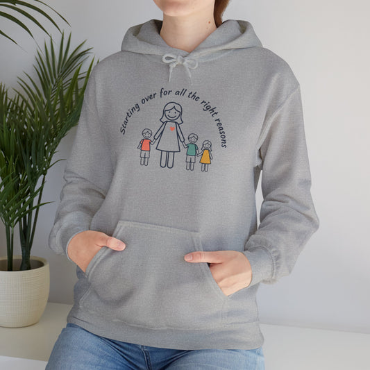 Starting Over Motherhood Divorce Hoodie