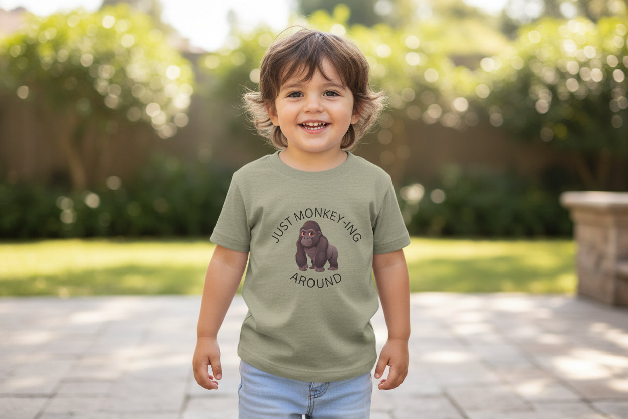 Toddler Tee — Just Monkey-ing Around