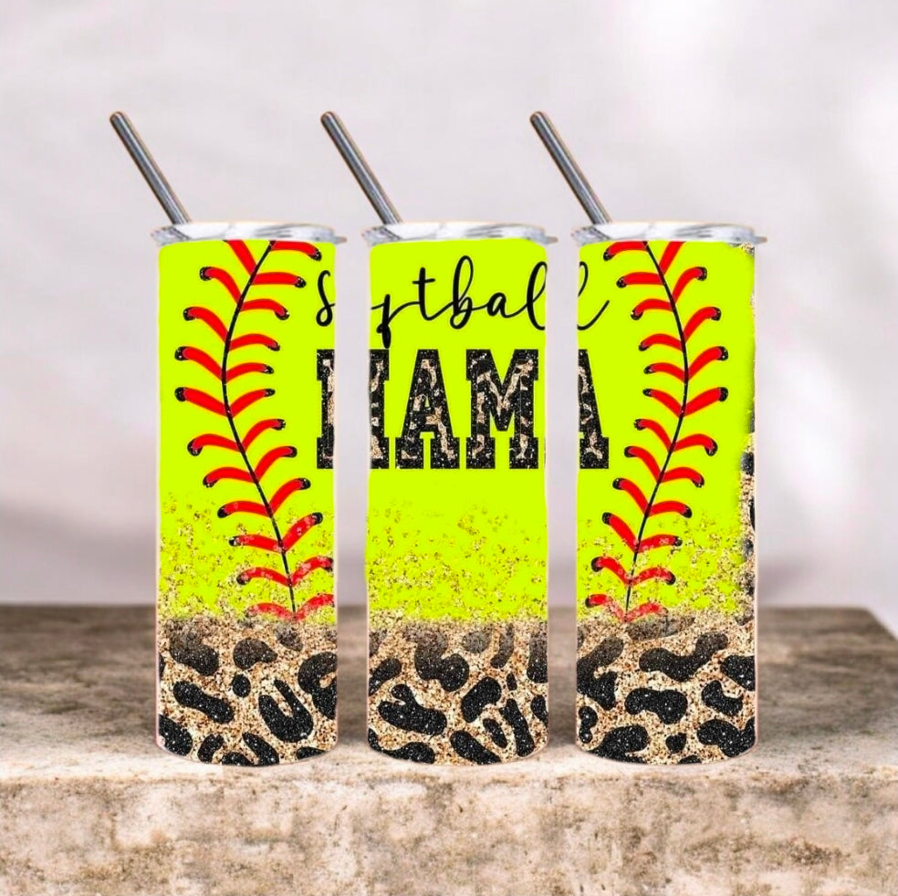 Softball Mom Tumbler
