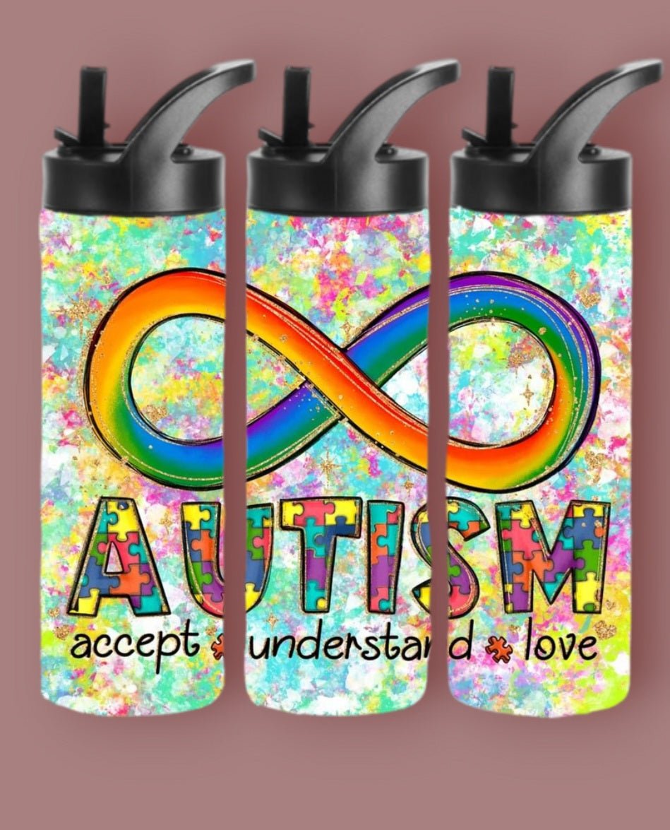 20oz Sublimation Tumblers - Autism Awareness (2) - Everyday Moms - Tumbler