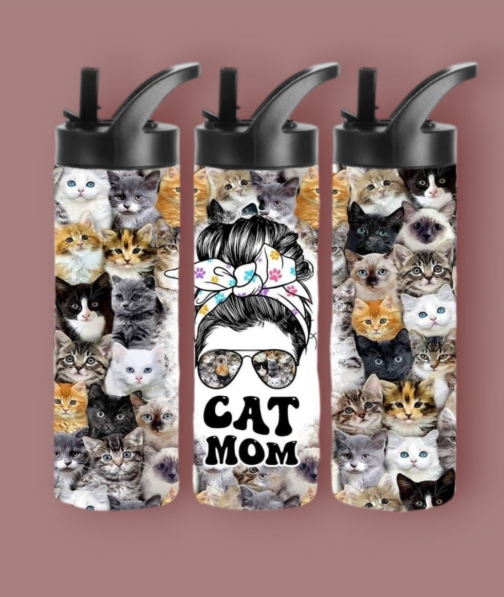 20oz Sublimation Tumblers - Cat Mom - Everyday Moms - Tumbler