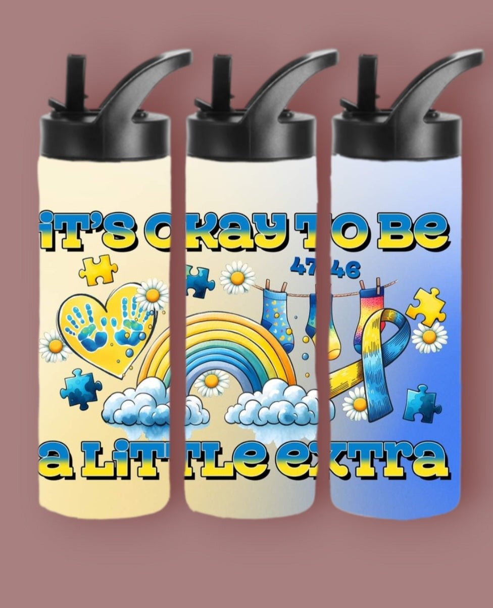 20oz Sublimation Tumblers - Down Syndrome Awareness (2) - Everyday Moms - Tumbler