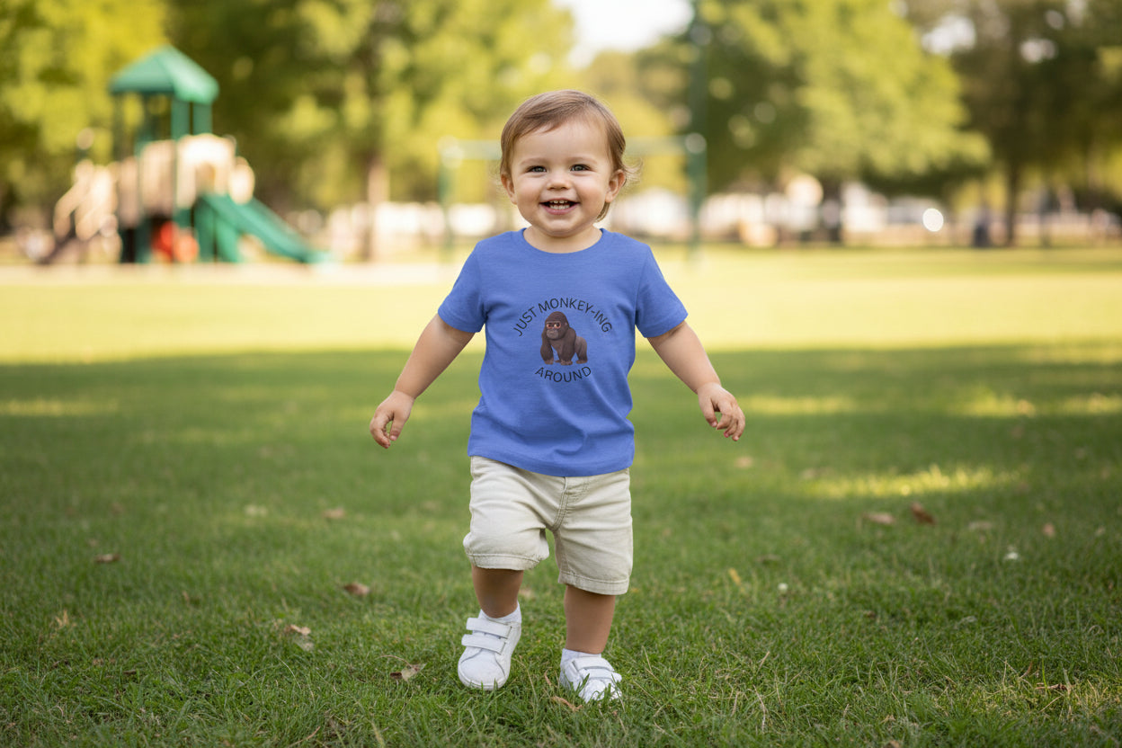 Toddler Tee — Just Monkey-ing Around