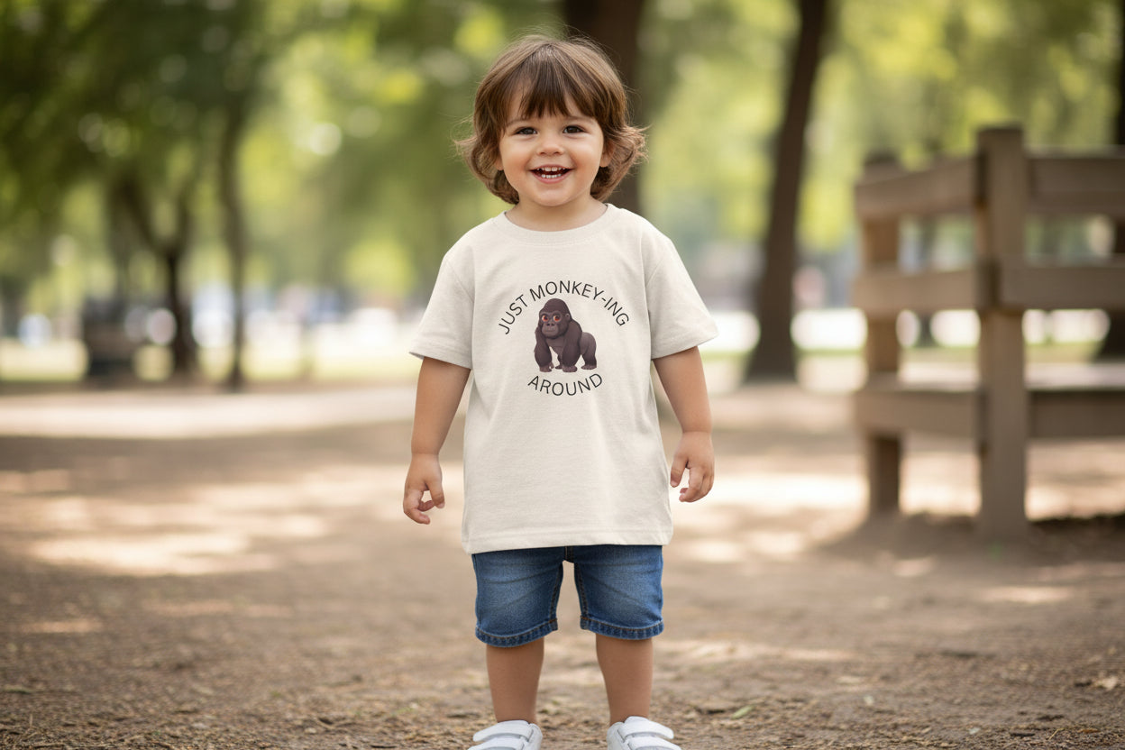 Toddler Tee — Just Monkey-ing Around