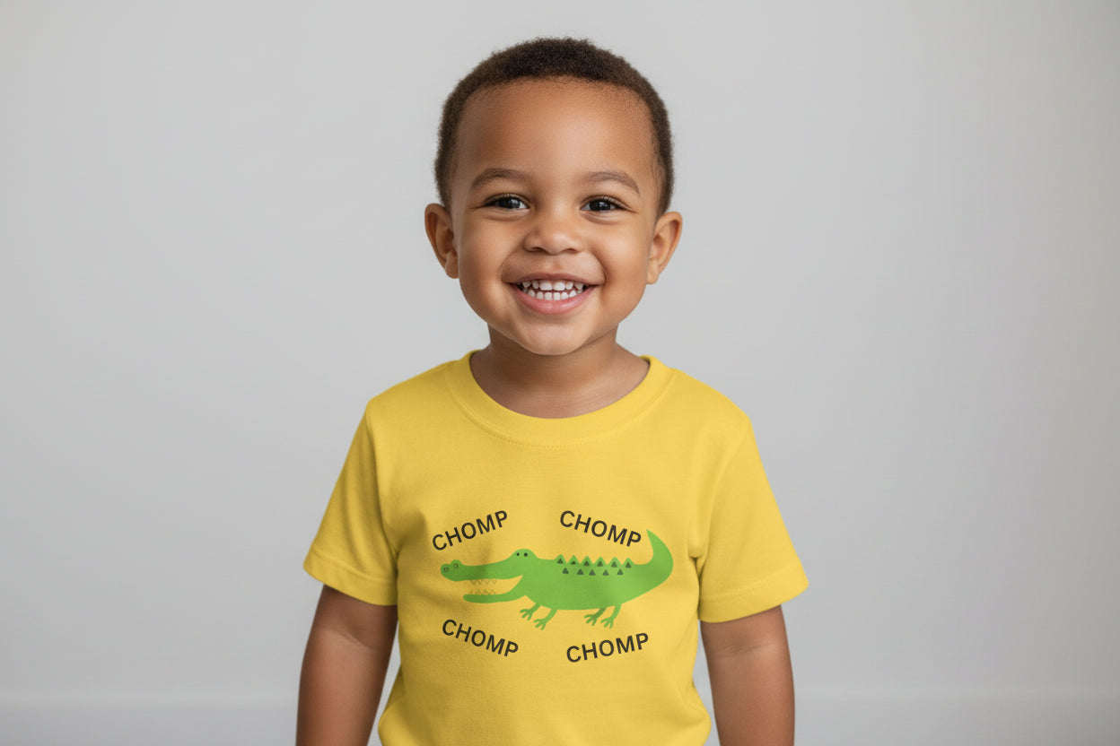 Toddler Tee — Cute Green Alligator