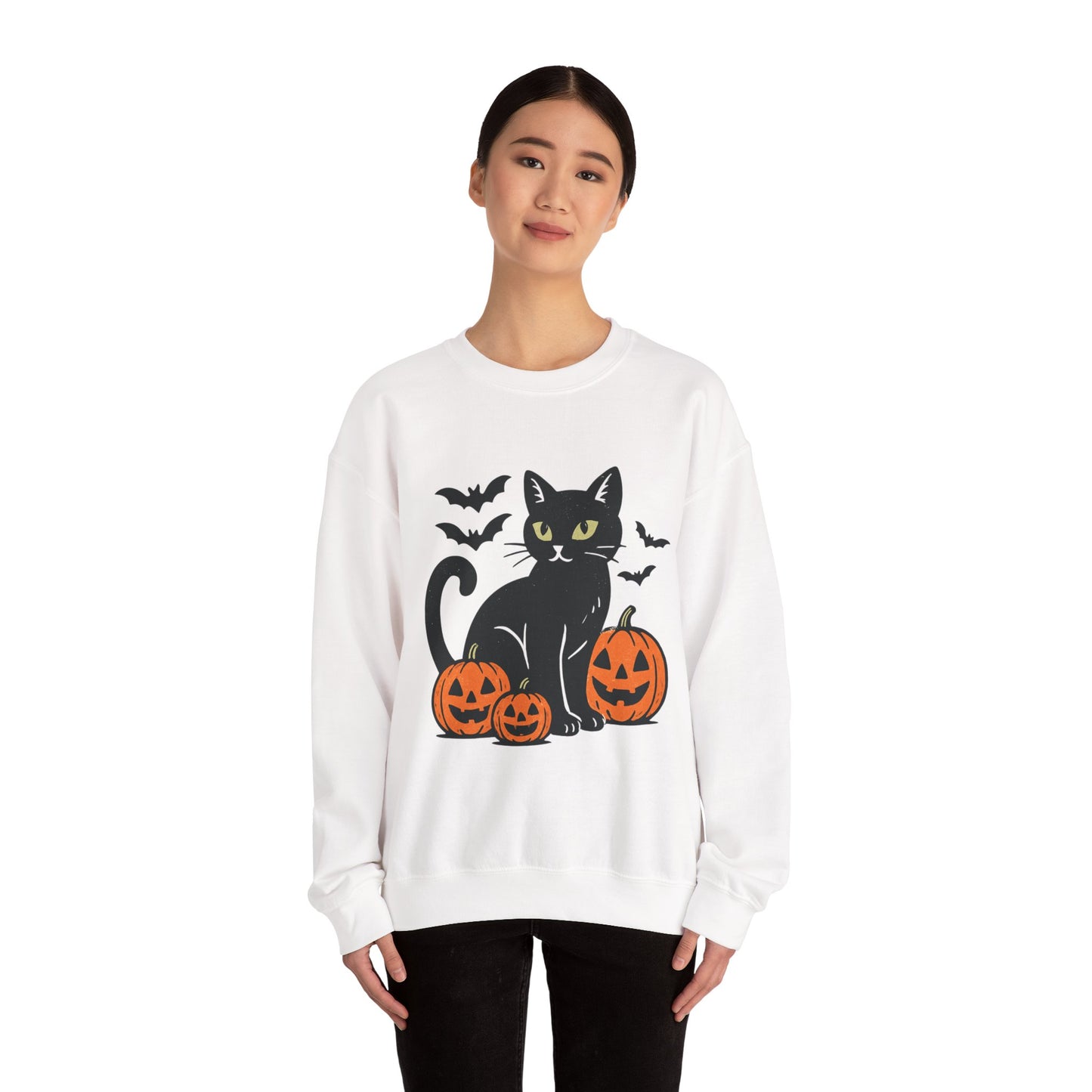 Black Cat Halloween Sweatshirt