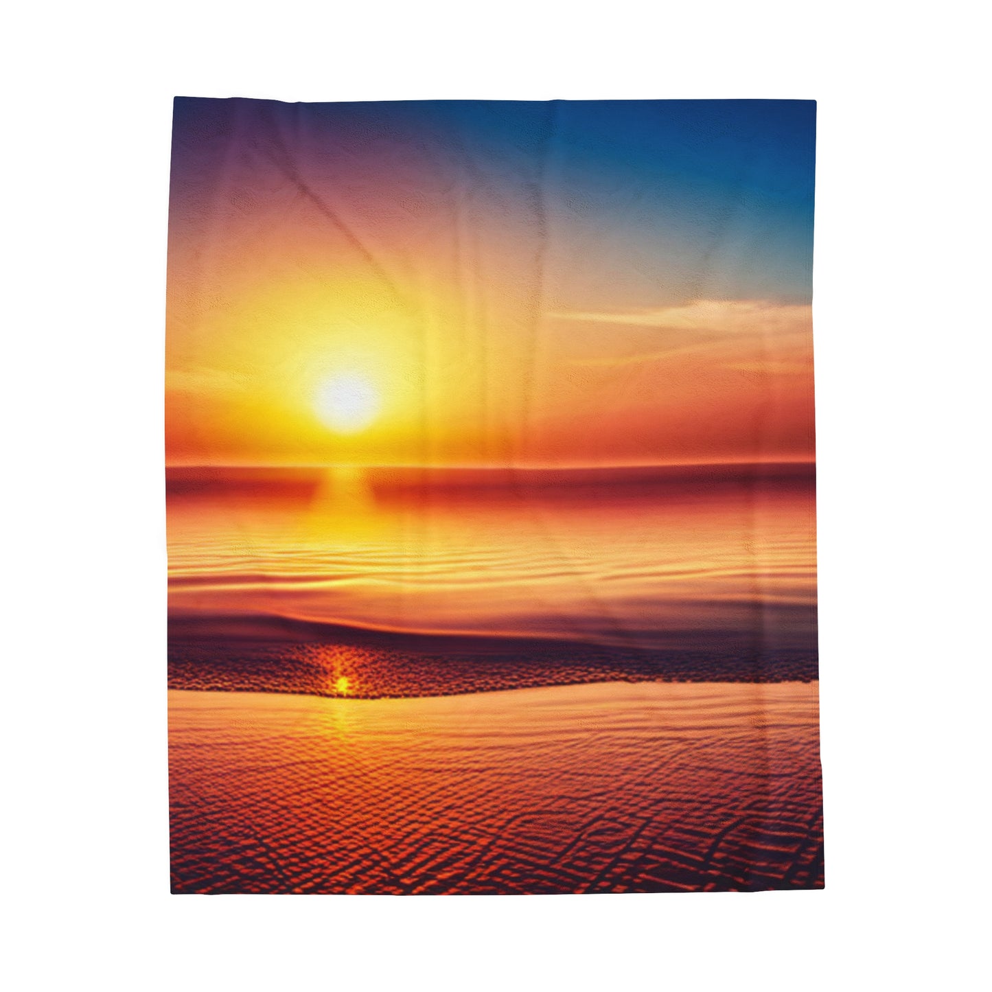 Velveteen Plush Sunset Blanket