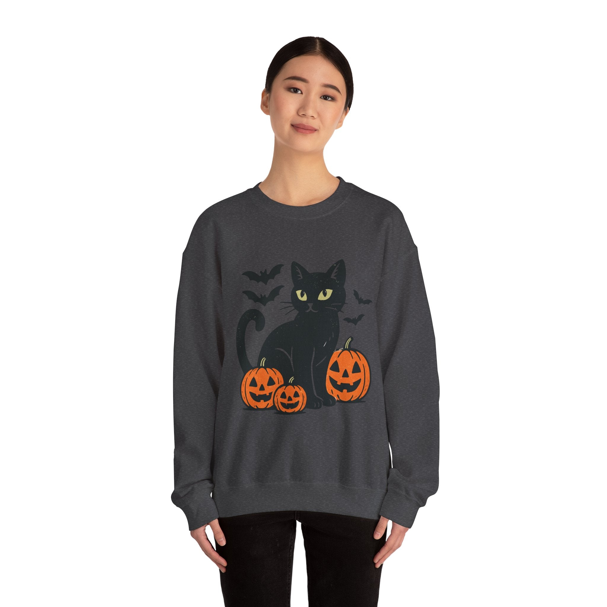 Black Cat Halloween Sweatshirt