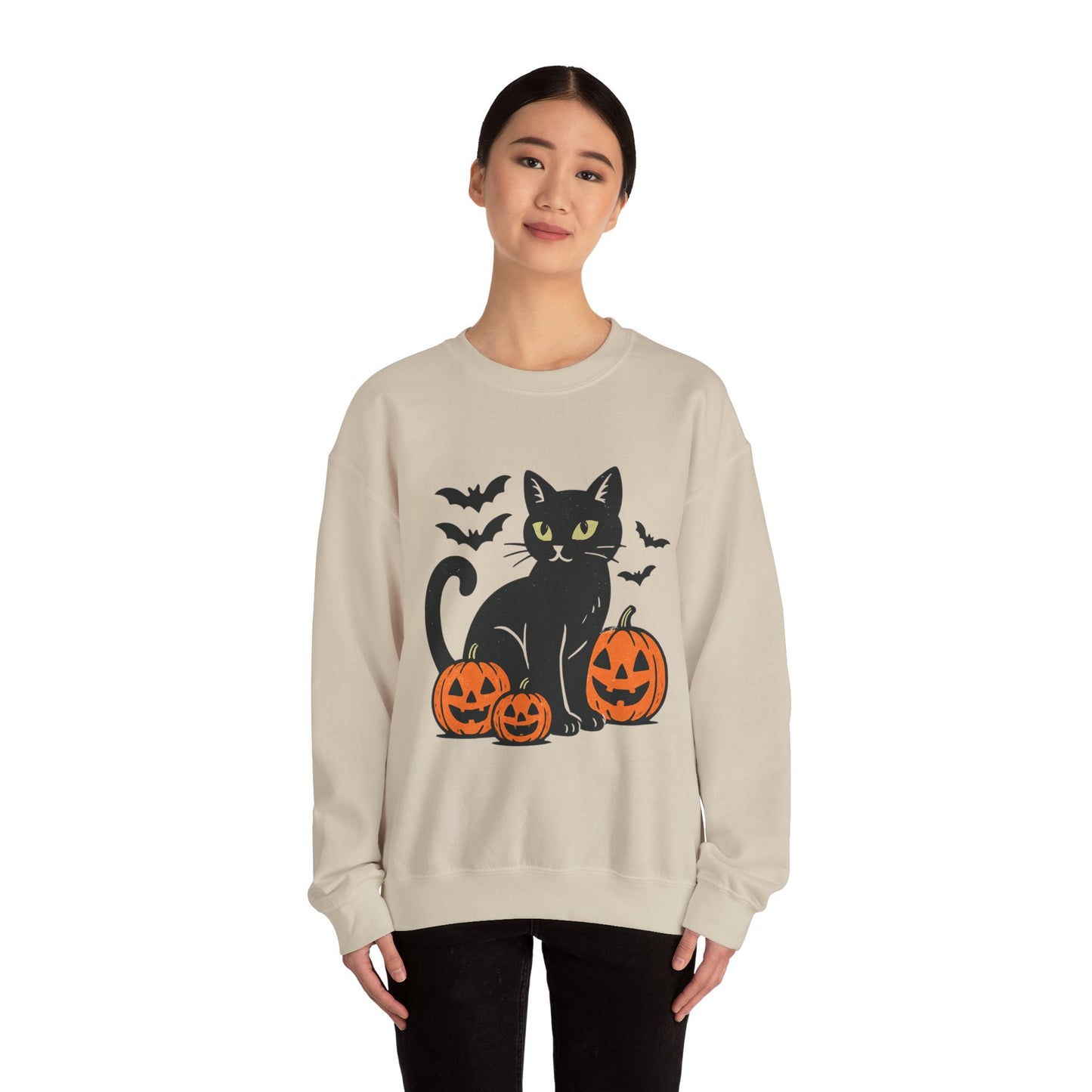 Black Cat Halloween Sweatshirt