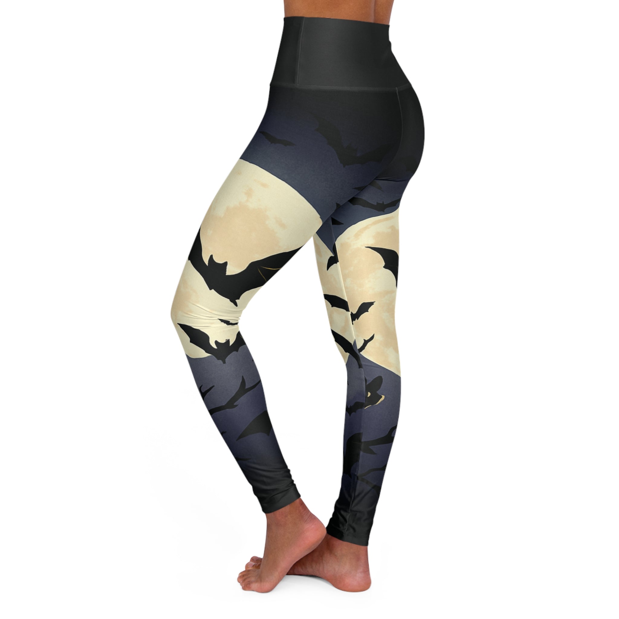 Halloween Print High-Waisted Yoga Leggings