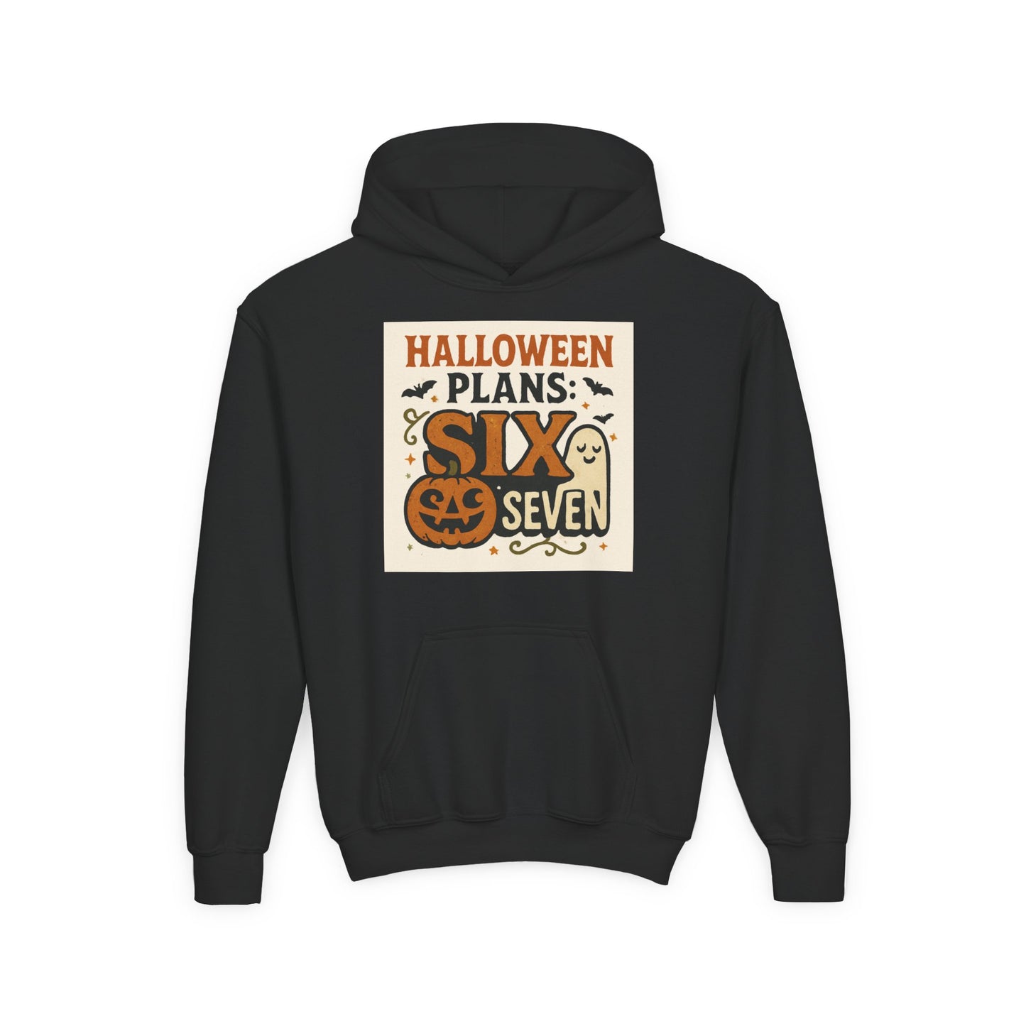 Halloween Youth Hoodie with Kangaroo Pocket