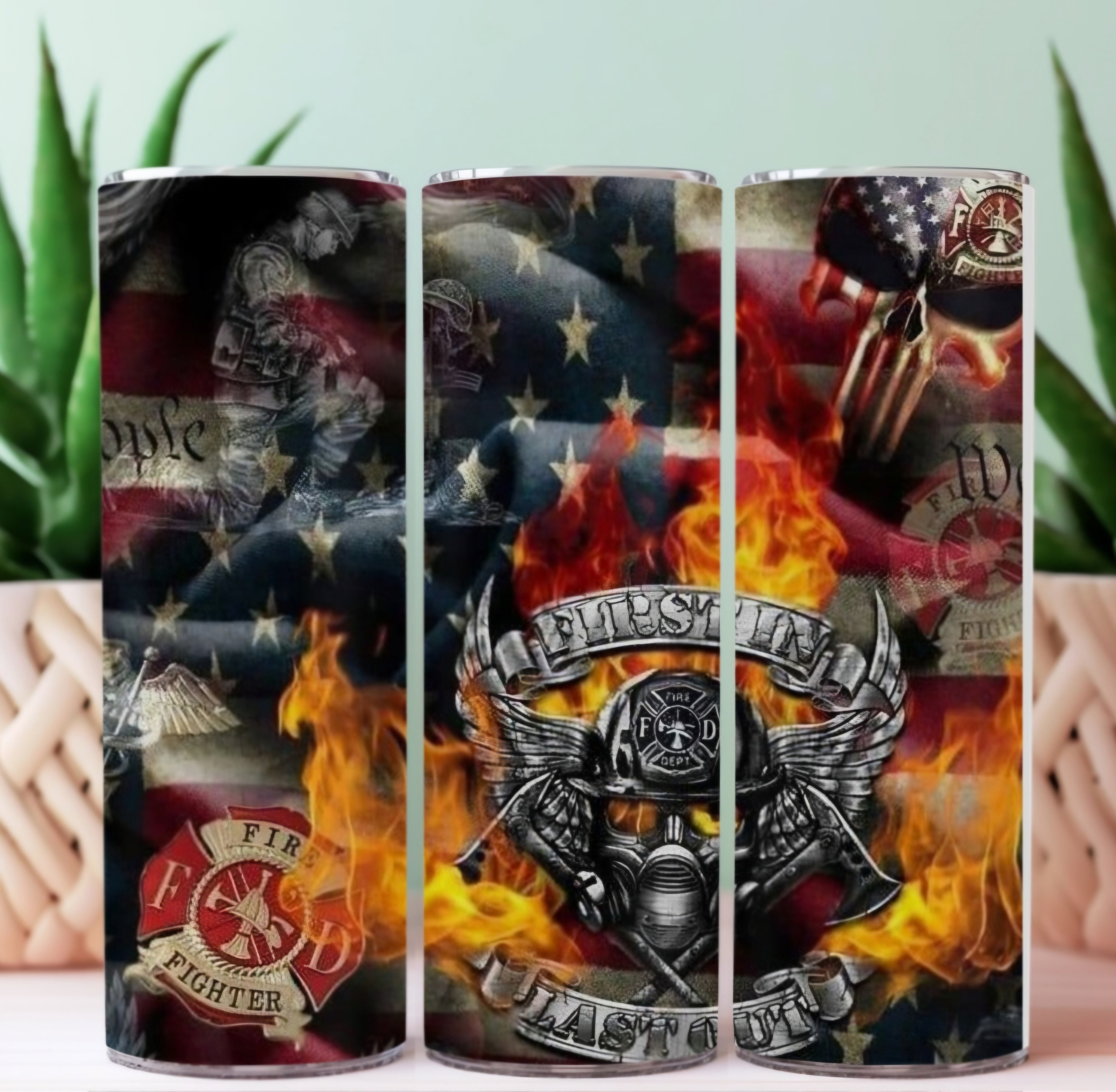 20oz Sublimation Tumblers - Fire Fighter (1)