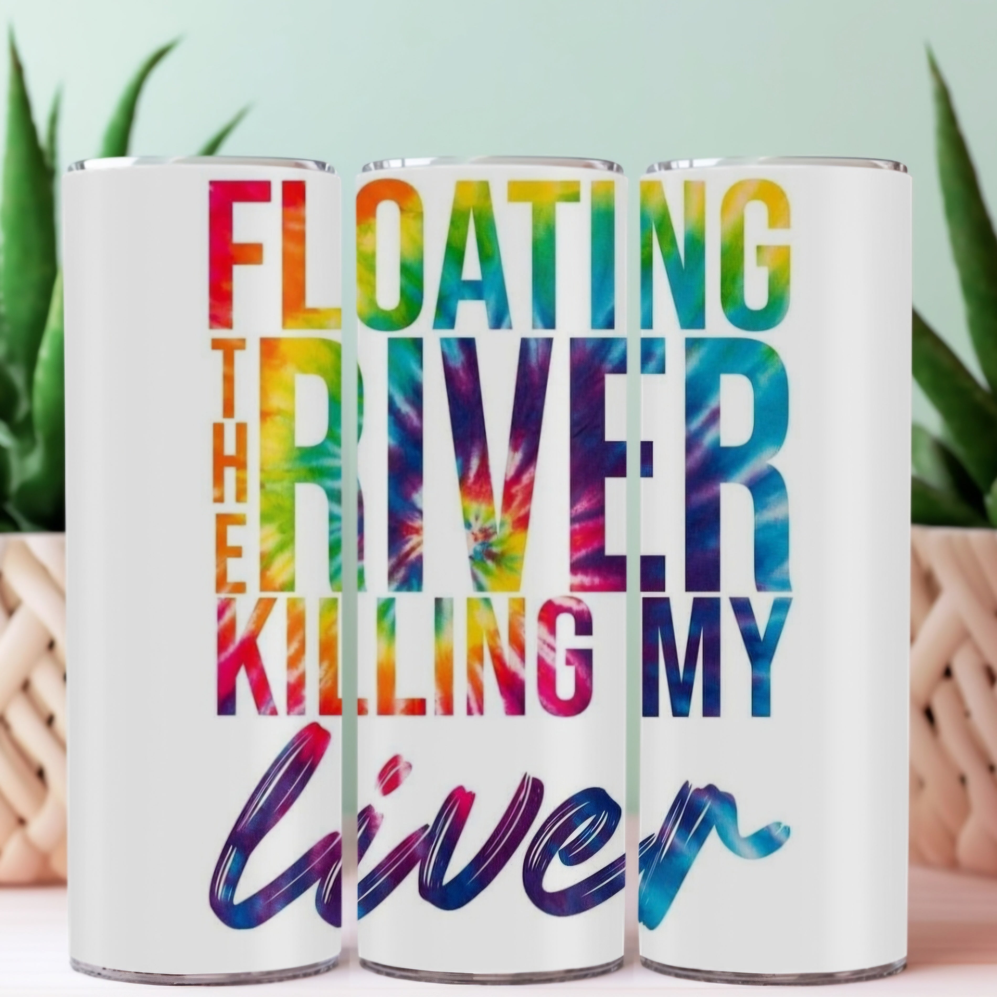 20oz Sublimation Tumblers - Floating The River
