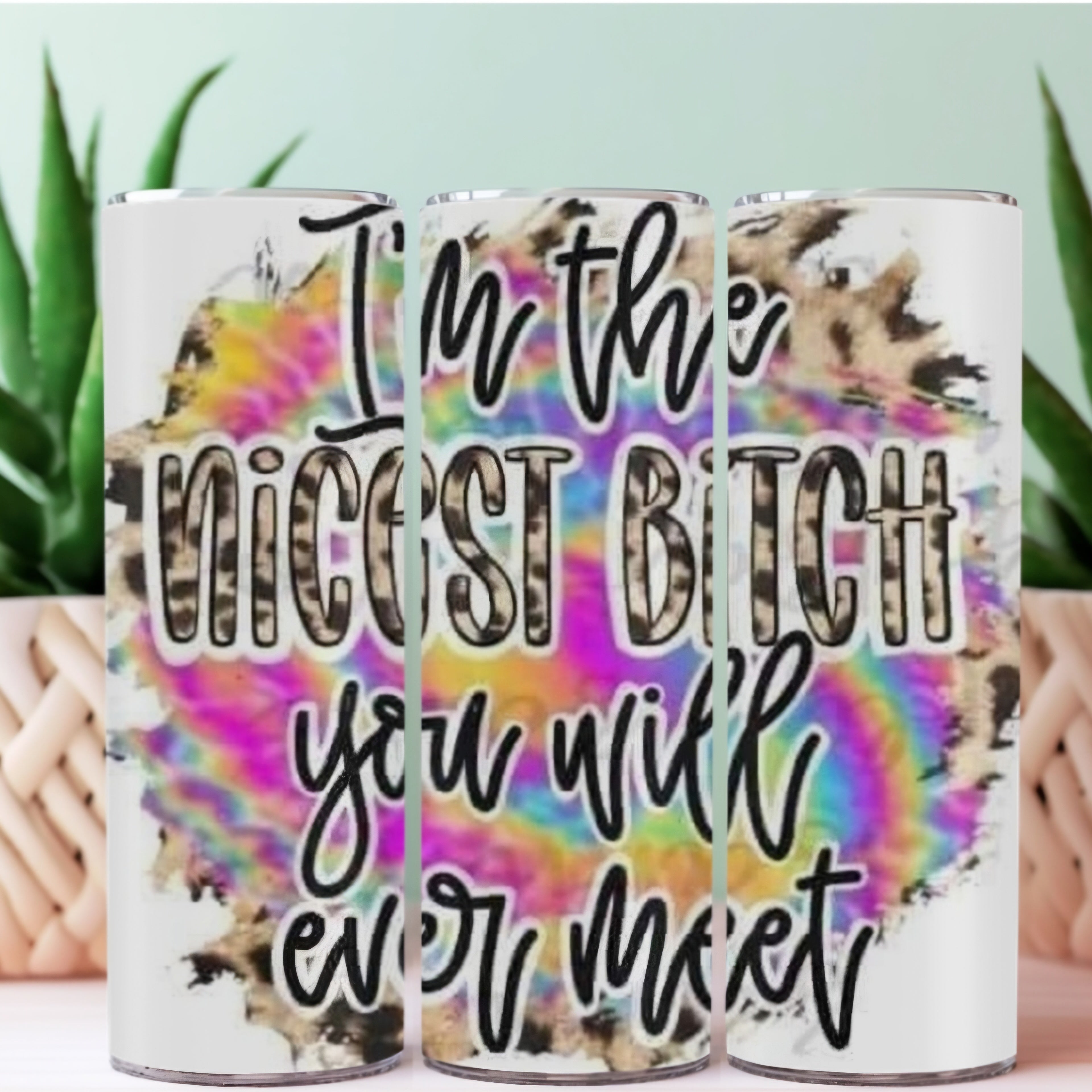 20oz Sublimation Tumblers - Nicest B*tch