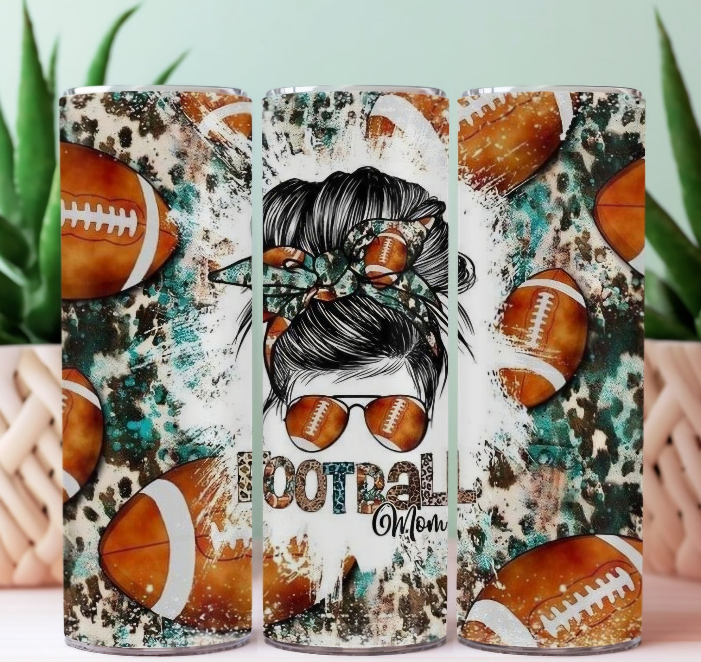 20oz Sublimation Tumblers - Football (1)