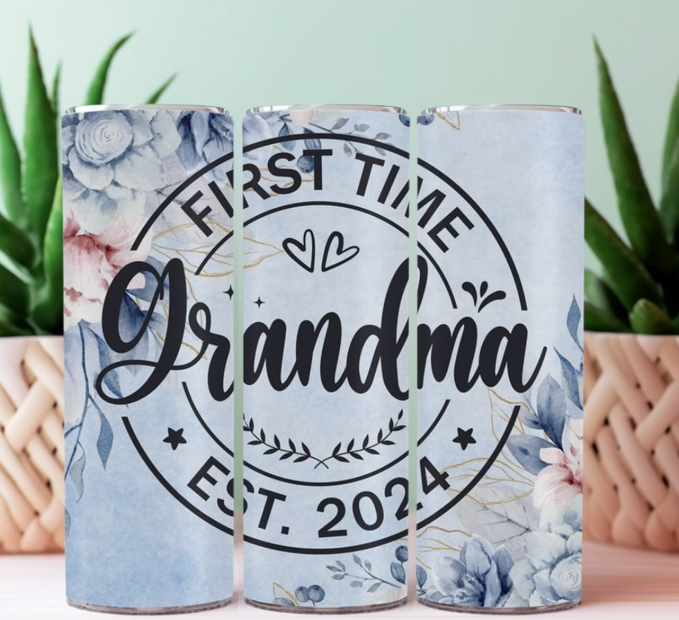 20oz Sublimation Tumblers - Grandma Est. 2024