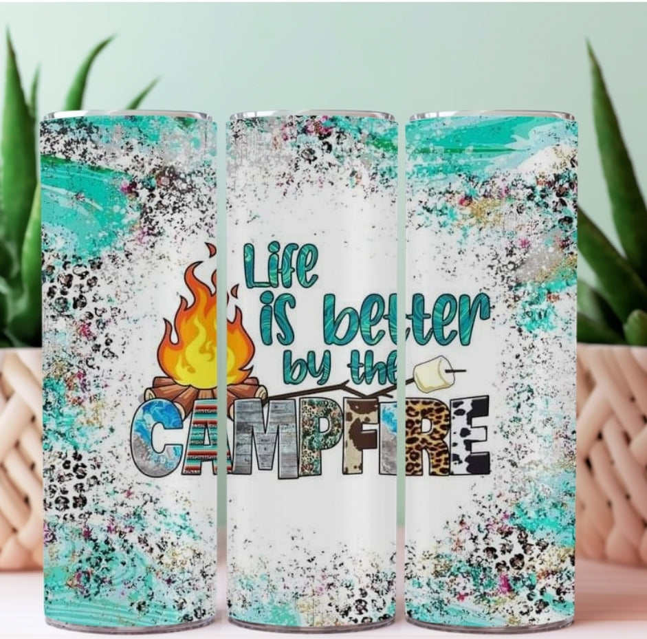 20oz Sublimation Tumblers - Life Is Better By The Campfire