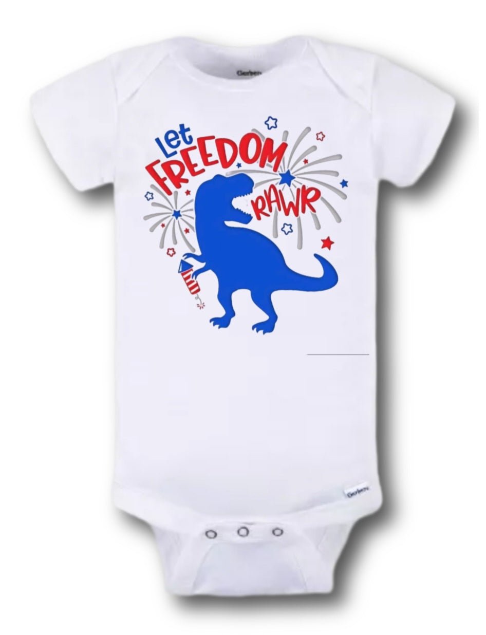 Let Freedom Roar Onesie