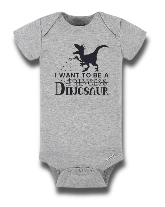 Want To Be A Dinosaur Onesie