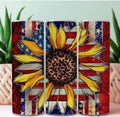 20oz Sublimation Tumblers - Flag and Flower