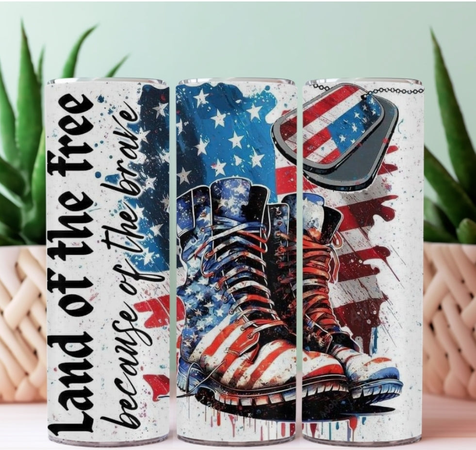 20oz Sublimation Tumblers - Land of The Free