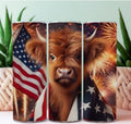20oz Sublimation Tumblers - Highland Cow