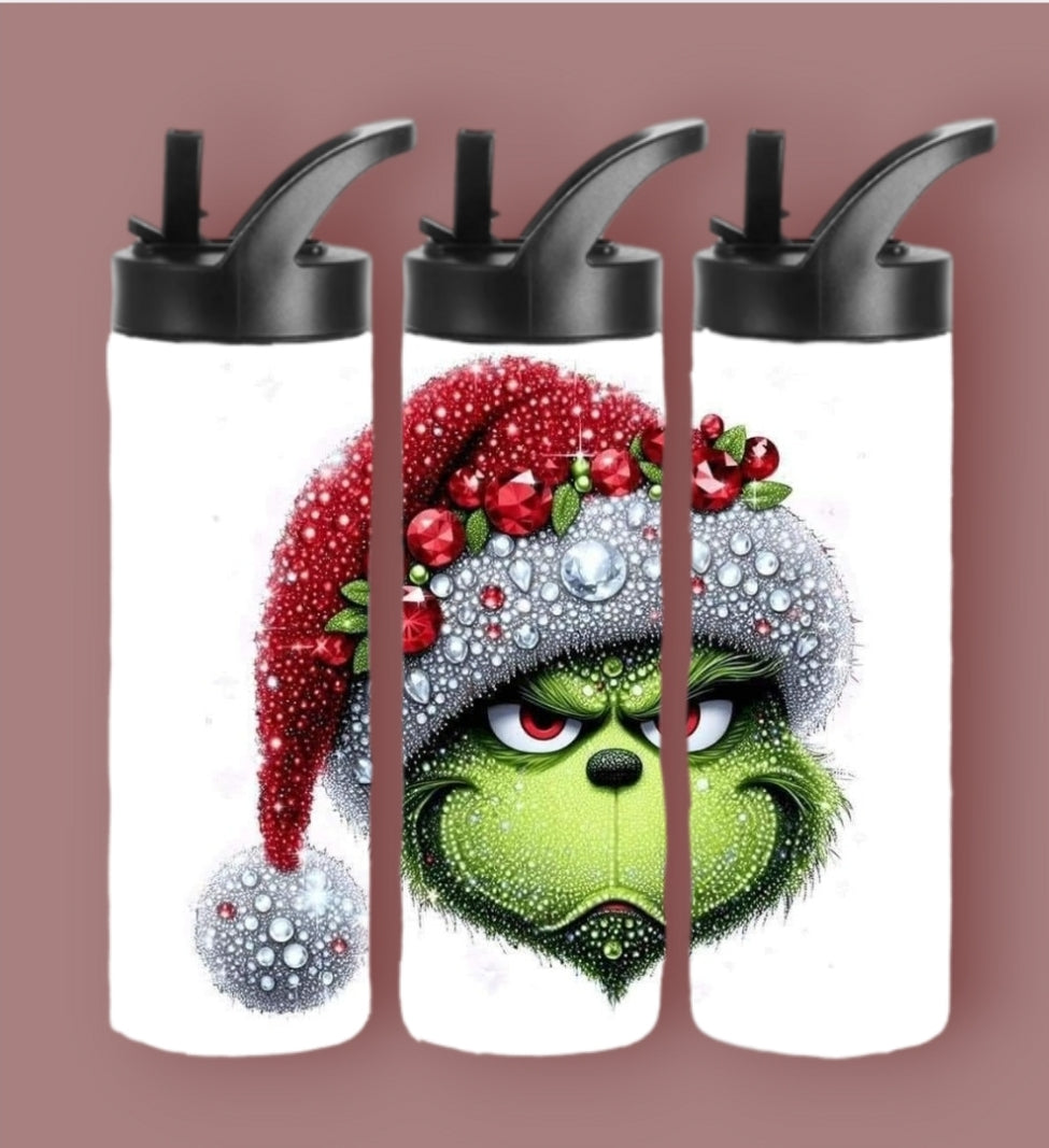 20oz Sublimation Tumblers - Sparkling Grinch