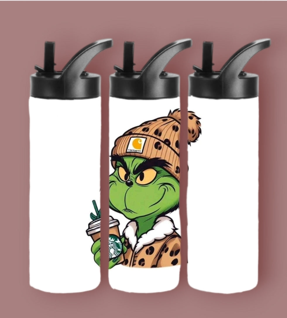 20oz Sublimation Tumblers - Coffee Grinch