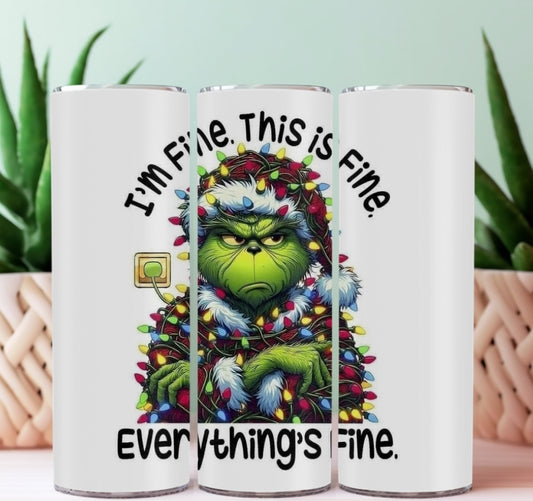 20oz Sublimation Tumblers - Everything's Fine