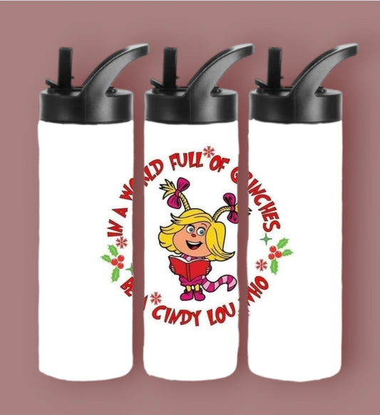 20oz Sublimation Tumblers - Cindy Lou Who