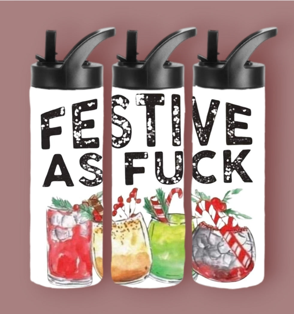 20oz Sublimation Tumblers - Festive As Fuck