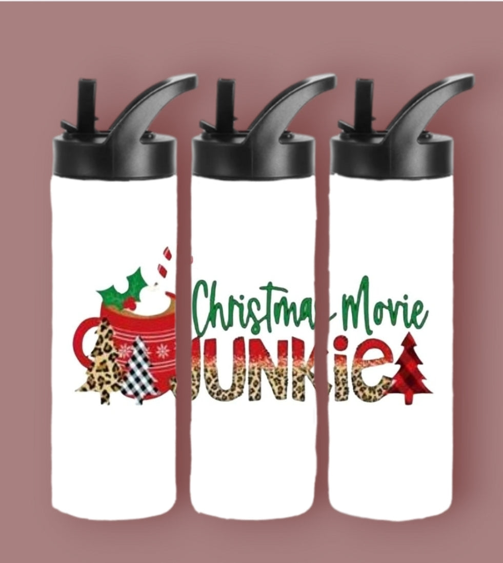 20oz Sublimation Tumblers - Christmas Movie Junkie