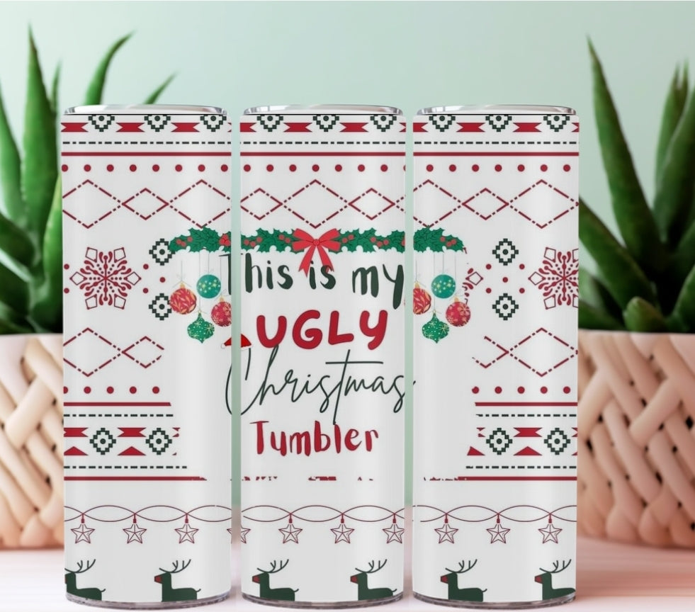 20oz Sublimation Tumblers - Ugly Christmas Tumbler