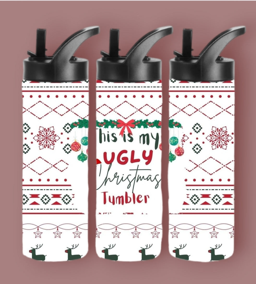 20oz Sublimation Tumblers - Ugly Christmas Tumbler