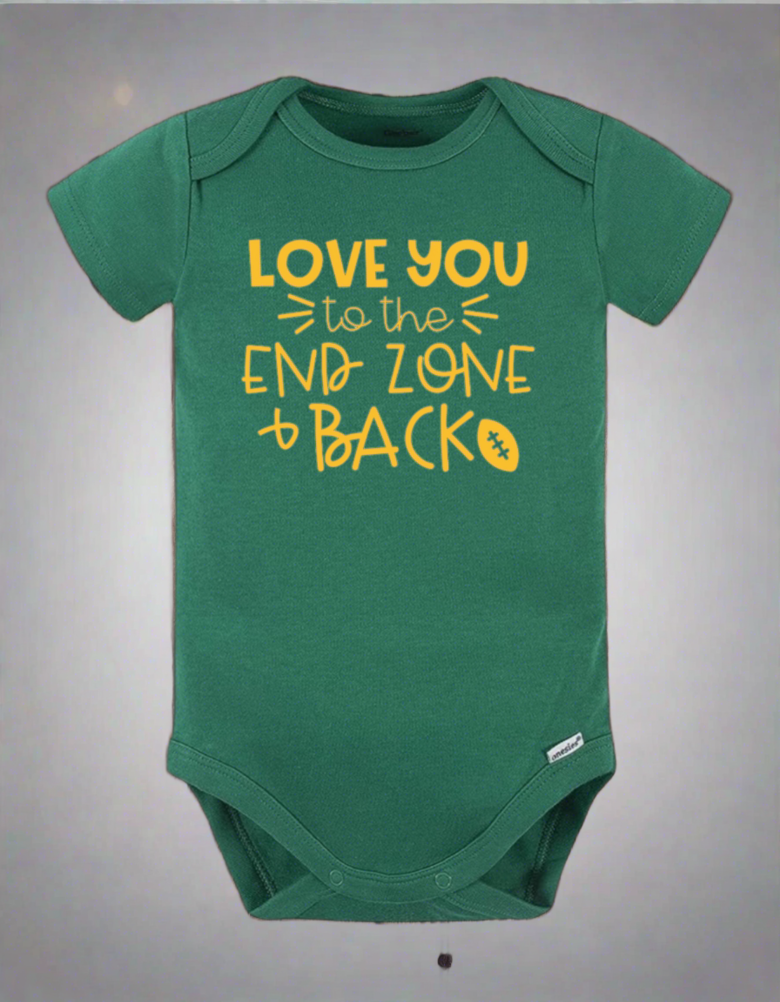 Love You To Endzone Onesie