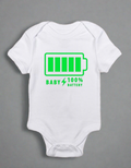 Full Battery Baby Onesie